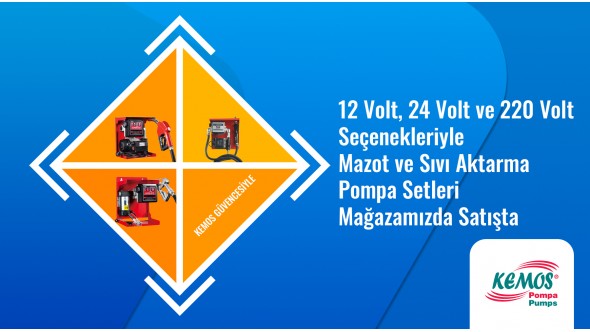 Sayaçlı Mazot Ve Yağ Aktarma Setleri 12/24/220 Volt Seçenekleri