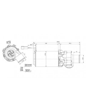12V, Orta Pompa 4500LT/H, ø38 KEMOS