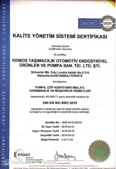 ISO 27001 Kalite Belgesi