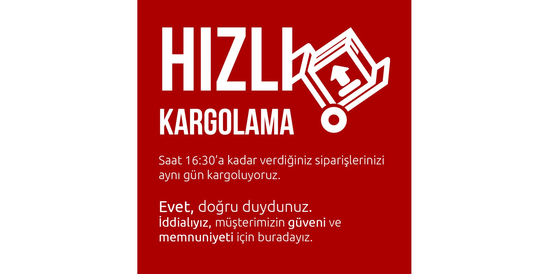 Hızlı Kargo Hizmetimiz